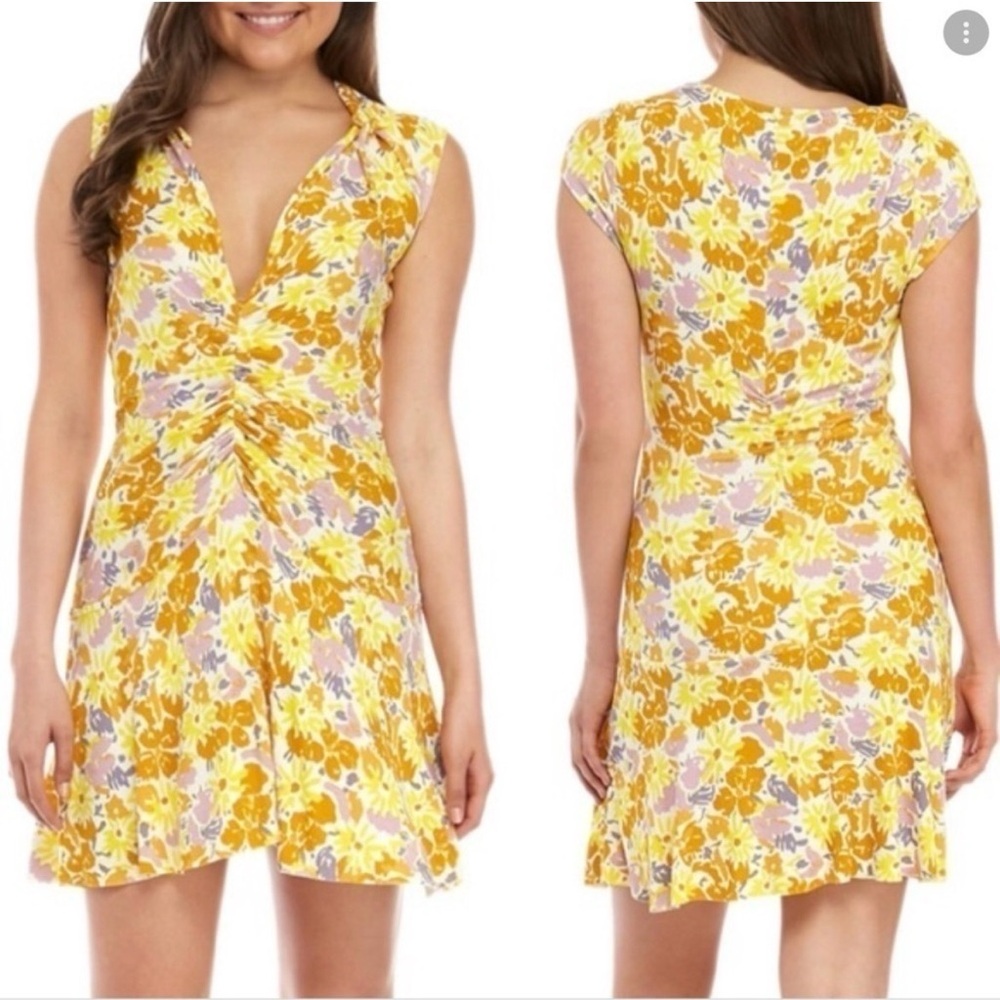 Free People Key To Your‎ Heart Mini Dress Floral Size Medium